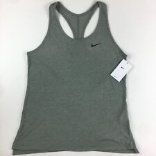 Womens Nike Team Yoga Layer Tank Gray Size Medium Cw7277-091