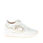 ATLANTIC STARS women shoes White and gold made in Italy Andromeda sneaker