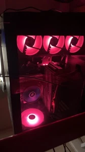 gaming pc desktop Custome black built it myself i7 16gb ram  - Picture 1 of 2