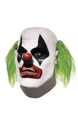 LICENSED ADULT BATMAN ARKHAM CITY JOKER HENCHMEN CLOWN MASK HALLOWEEN COSTUME - Image 1 of 2