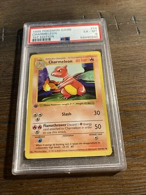 1999 Pokémon Charmeleon #24 1st Edition PSA Graded Card - Image 1 of 2