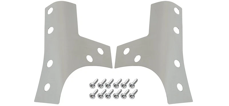 Par de sobreposições de suporte de para-brisa polido Kentrol 30074 07-18 Jeep Wrangler JK - Imagem 1 de 1