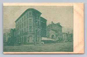 Vintage Washington and Court Streets Binghamton NY Souvenir Postcard - Picture 1 of 2