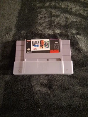 Super Nintendo SNES Madden 95 NFL Football Video Game Cartridge And Dust Cover - Image 1 of 2