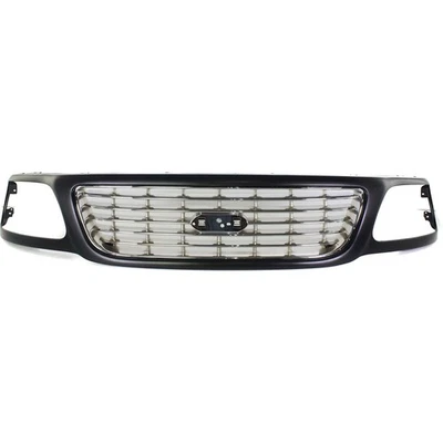 Grille For Ford F-150 2001-2003 Lightning Fits 2004 Heritage Black with Chrome Foto 1 de 4