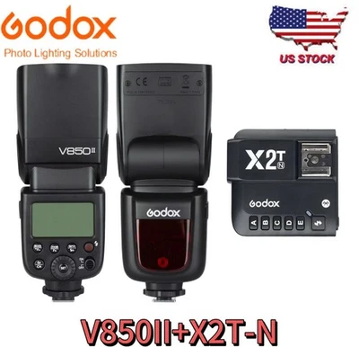 US Godox V850II 2.4G 1/8000s HSS Camera Flash+X2T-N Trigger compatible WithNikon - Image 1 of 4