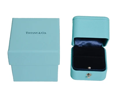 Turquoise Jewellery Box Ring Box In Hard Box For Tiffany & Co Ring