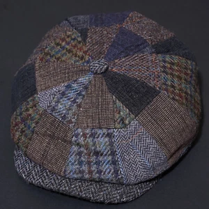 Sombrero STETSON Bakerboy Gorra Plana MEDIANO Para Hombres Parche Cuadros Hatteras 8 Paneles Celebridad - Imagen 1 de 18