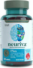 NEURIVA Plus Brain Support Supplement Nootropic B6,B12Memory Learning 50 Gummies