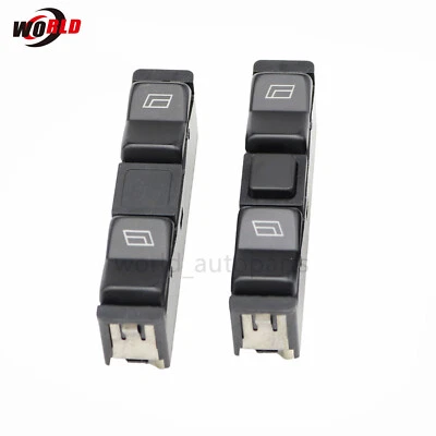 For Mercedes-Benz W201 190D 190E 84-89 Front Left & Right Power Window Switch - Image 1 of 4