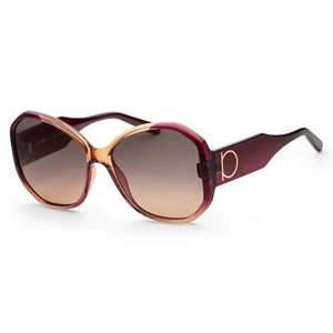 Ferragamo Women's 61mm Wine Caramel Sunglasses SF942S-6117212 - Picture 1 of 2