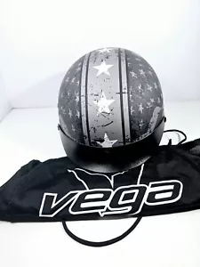 Vega Warrior Patriot Half Helmet Sunshield With Bag, XL - Picture 1 of 11