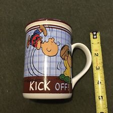 Gibson 14oz Charlie Brown Kick Off Lucy Football Peanuts Stoneware Urban Mug