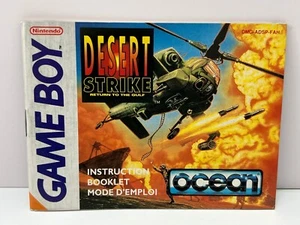 Notice Nintendo Gameboy - Desert Strike - Instruction Booklet - GB - Imagen 1 de 2