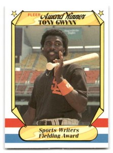 Tony Gwynn 1987 Fleer Award Winners #19 San Diego Padres BASEBALL