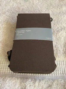 Apt 9 Brown Microfibet Control Top Tights Size L Brand New With Tags - Picture 1 of 8