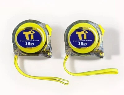2- Pack - 16 Ft Tape Measure With Fraction Transponder Island - Image 1 of 4