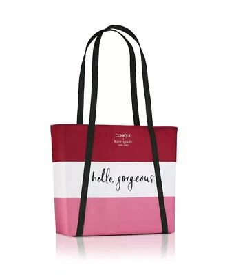 NEW Clinique Kate Spade Tote Bag Large HELLO GORGEOUS
