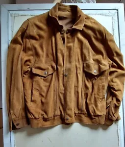 Giacchetto renna tg 50 uomo giubbino vintage giacca vera pelle lavor artigianale - Foto 1 di 8