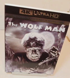 The Wolf Man (4K + Blu-ray) with Slipcover -NEW (Sealed) -Shipping with Tracking - Picture 1 of 6
