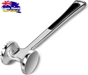 Meat Tenderizer Hammer Mallet with Rubber Grip Handle, Dishwasher Safe - Picture 1 of 12