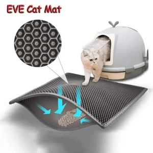 Cat Litter Mat Double EVE Cats Mattresses Waterproof Non-slip Sandboxes for Cat - Picture 1 of 6