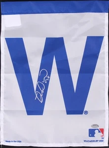 MIGUEL MONTERO SIGNED CHICAGO CUBS "W" FLAG BANNER SIGN WORLD SERIES CHAMPIONS - Picture 1 of 1