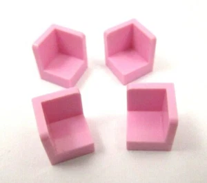 LEGO x4 BrightPink Panel 1x1x1 Corner Réf 6231 - Imagen 1 de 1