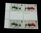 ISLE OF MAN 1985 CENTURY OF CARS 14 P ISSUES IN GUTTER PAIRS  FINE  M/N/H