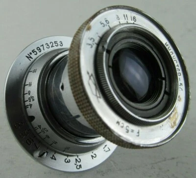 Industar 50 lens 3,5 50mm Rangefinder Collapsible M39 Leica L39 Vintage USSR Old - Image 1 of 4