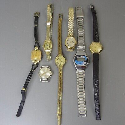 Konvolut 7 Stück Alte Damen Armbanduhren 40er - 70er - Jahre • 13.50€