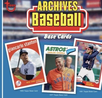 2018 topps archives 1 thru 150 you pick complete your set - Image 1 of 2