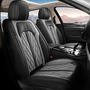 Car Faux Leather 5-Seat Covers For SUZUKI KIZASHI 2010-2013 Full Set Cushion Pad - Picture 1 of 7