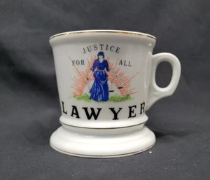 Lawyer Mug Knobler Pottery Co. Made In Japan 1960s Lady Justice Mug # 5355 - Picture 1 of 17