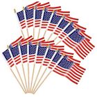 Small Us American Handheld Flags, 22 Pack Small American Multicolor America