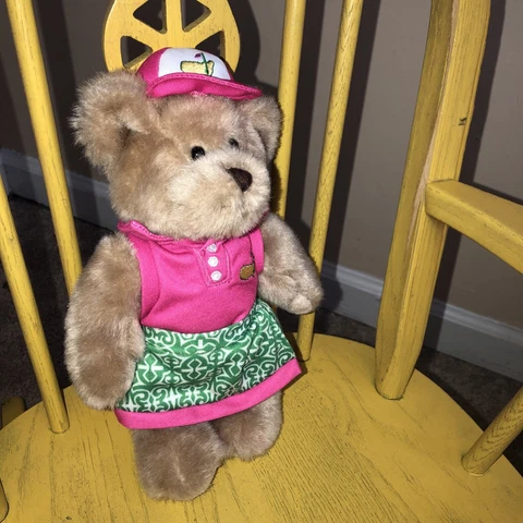 Augusta National Masters Golf Bear Plush 10" Pink Stuffed Animal 2017 Cover