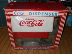 VINTAGE 1960'S Toy TRIM MOLDED TOY COCA-COLA COKE DISPENSER In Original Box - Picture 1 of 16