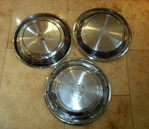 Vintage Cadillac Hubcaps 16inch 70's 80's Eldorado/DeVille there are three - Picture 1 of 7
