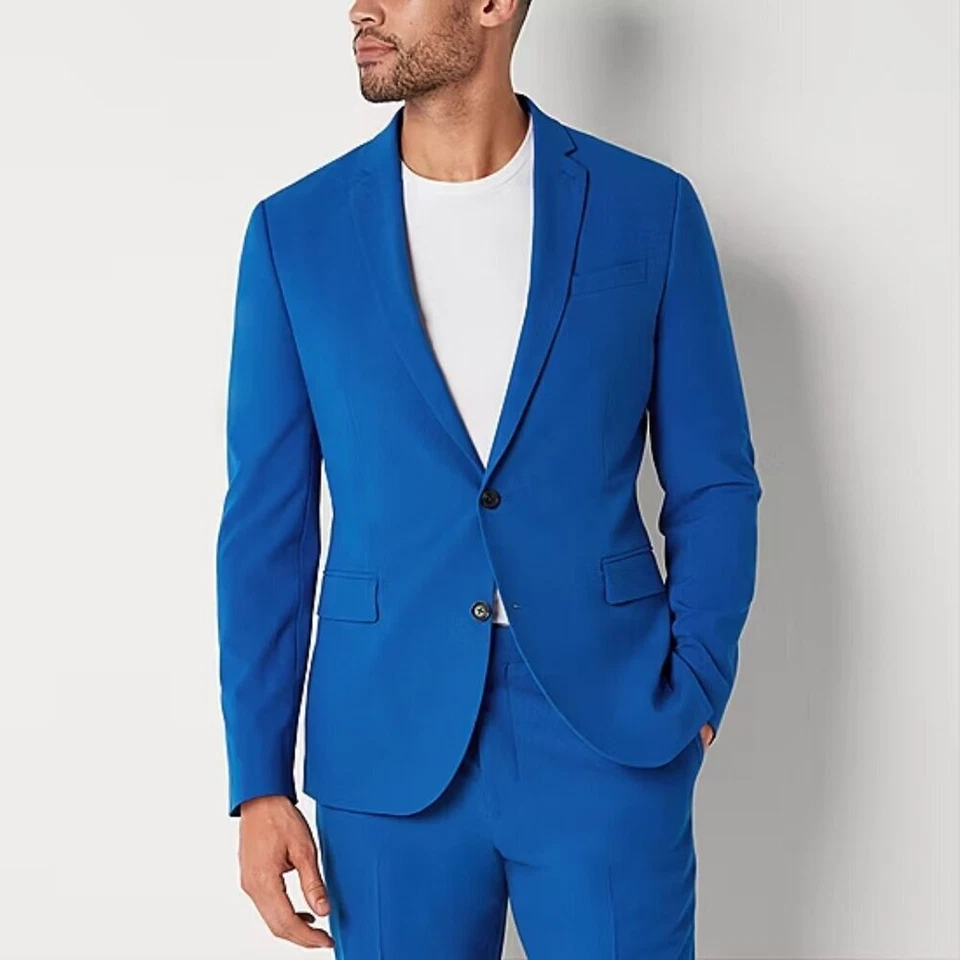Men's JF J. Ferrar Ultra Comfort Slim Fit Suit Jacket - Cobalt Blue - 42R - NWT - Image 1 of 1