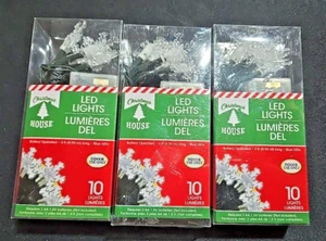 Star String Lights Clear White Battery Operated Indoor 10 Count Decorating 3 box - Picture 1 of 6