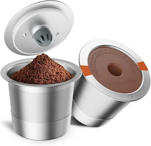 Reusable K Cups Coffee Filter, Stainless Steel K Cup Reusable Coffee Pods Filter - Picture 1 of 12