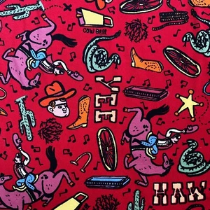 LuLaRoe Girl’s Gracie Shirt Blouse Hi-Low Cowboy Yee Haw Western Country Horse 8 - Picture 1 of 5