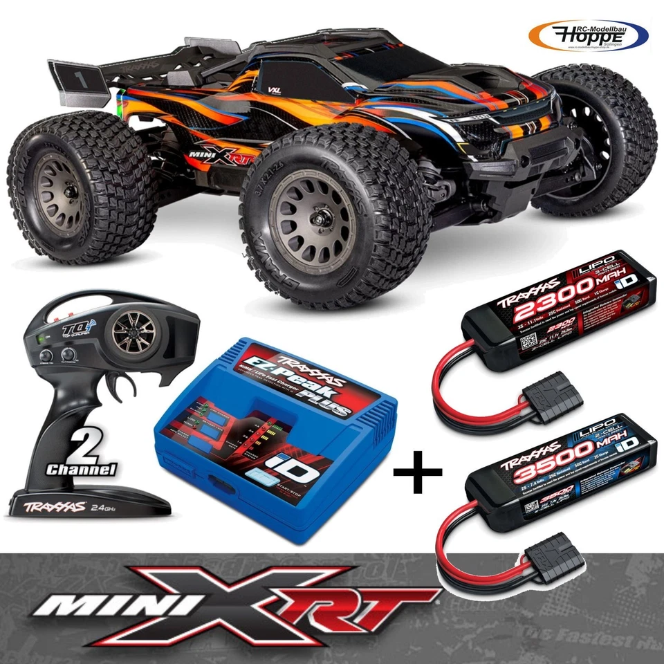 Traxxas 108076-1-ORNG MINI-XRT 4WD VXL-3S brushless 2 4GHz HD clipless - orange