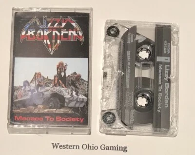 Lizzy Borden Menace To Society Cassette Tape USED 4XT Z3234 Cut Out - Image 1 of 2