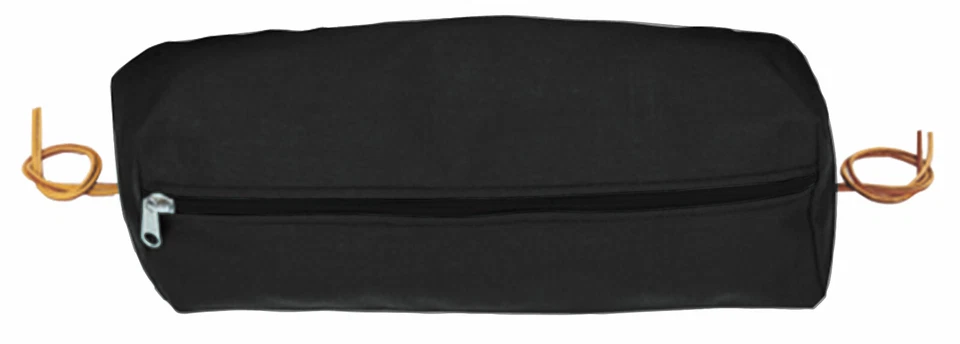 Weaver кожи прямоугольный нейлона Cantle сумка, большой, черный, 15-0142-BK - Изображение 1 из 1