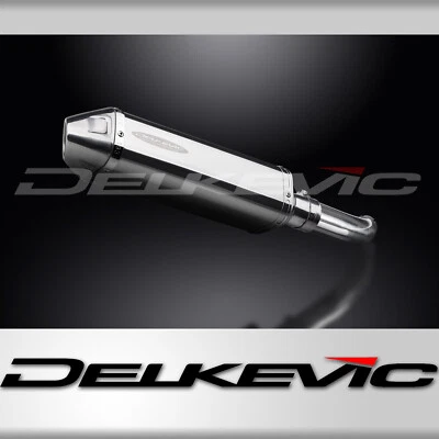 Suzuki SV650 2017-2024 Slip On 13" Tri-Oval Stainless Exhaust Muffler Kit - Image 1 of 4