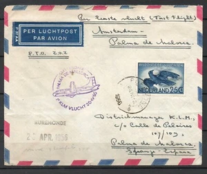 Netherlands - 1956 Air Mail Cover - 2 scan - VF Used !!!!! (A7724) - Picture 1 of 2