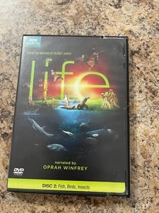 Life (DVD, 2010, Disco -2 Peces, Pájaros, Insectos) BBC Earth Oprah Winfrey Blockb. - Imagen 1 de 4