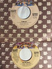 Village People 7” Lot 2 Vinyl 45s Y.M.C.A. 1978 In The Navy 1979 Casablanca