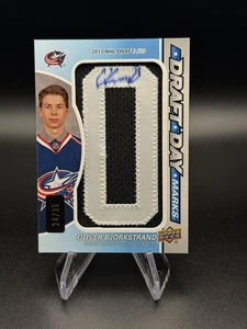2016-17 Upper Deck SP Game Used Oliver Bjorkstrand Draft Day Marks "O" DDM /35 - Bild 1 von 2